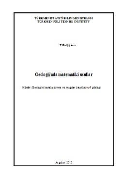 Geologiýada matematiki usullar